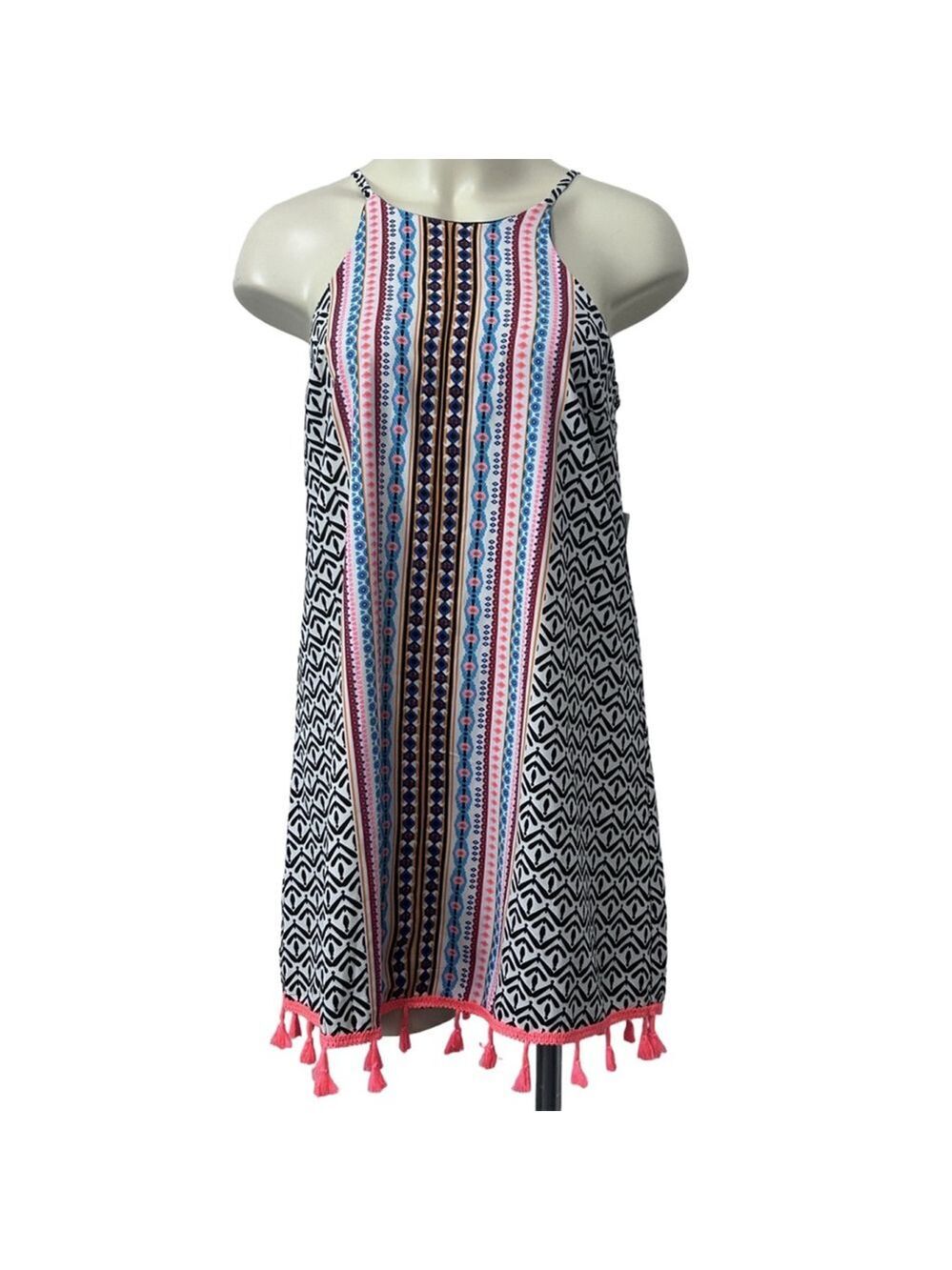 Mm Mm Mm NWT Halter Dress Size S Black, Coral, White